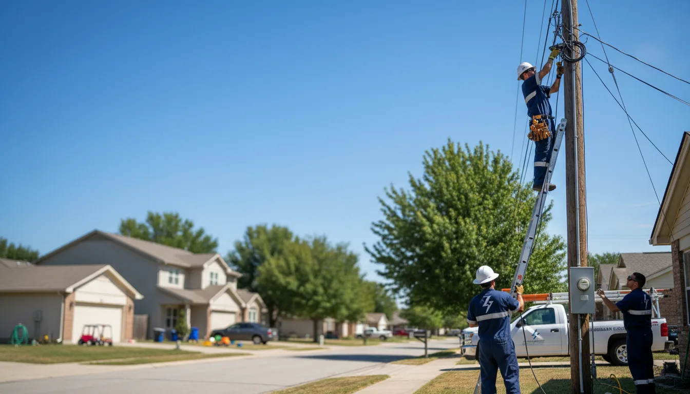 Residential electrician providing installation services in Harrah, WA